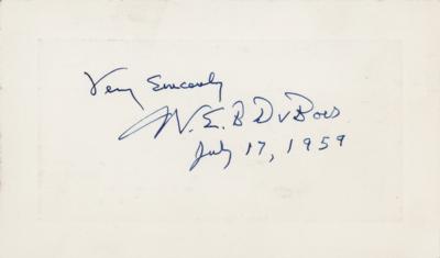 Lot #232 W. E. B. Du Bois Signature - Image 1