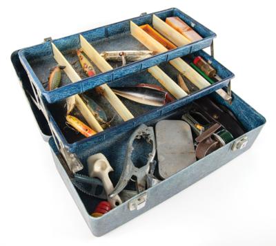 Lot #27 John F. Kennedy: Fishing Tackle Box from