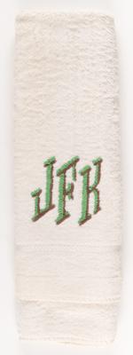 Lot #43 John F. Kennedy's Hand Towel, Embroidered "JFK" - Image 1