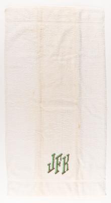 Lot #43 John F. Kennedy's Hand Towel, Embroidered "JFK" - Image 2