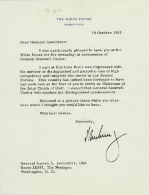 Lot #22 John F. Kennedy Typed Letter Signed as