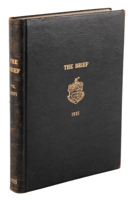 Lot #39 John F. Kennedy 1935 Choate 'The Brief' Yearbook - Image 3