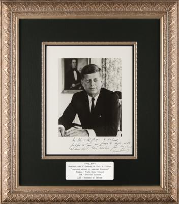 Lot #17 John F. Kennedy Oversized Signed