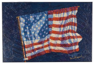 Lot #366 Alan Bean Signed Canvas Print: 'First Flag' (Ltd. Ed. #57/200) - Image 1