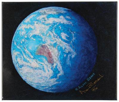 Lot #368 Alan Bean Signed Canvas Giclee Print: 'A Jewel in the Heavens' (Ltd. Ed. #29/150) - Image 1