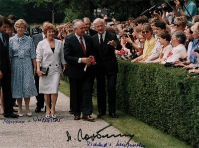 Lot #243 Mikhail Gorbachev Signed Photograph - Image 1