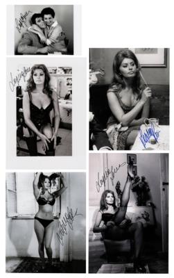 Lot #668 Sophia Loren (5) Signed Photographs - Image 1