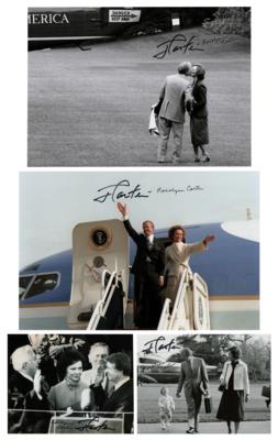 Lot #84 Jimmy and Rosalynn Carter (4) Signed Photographs - Image 1