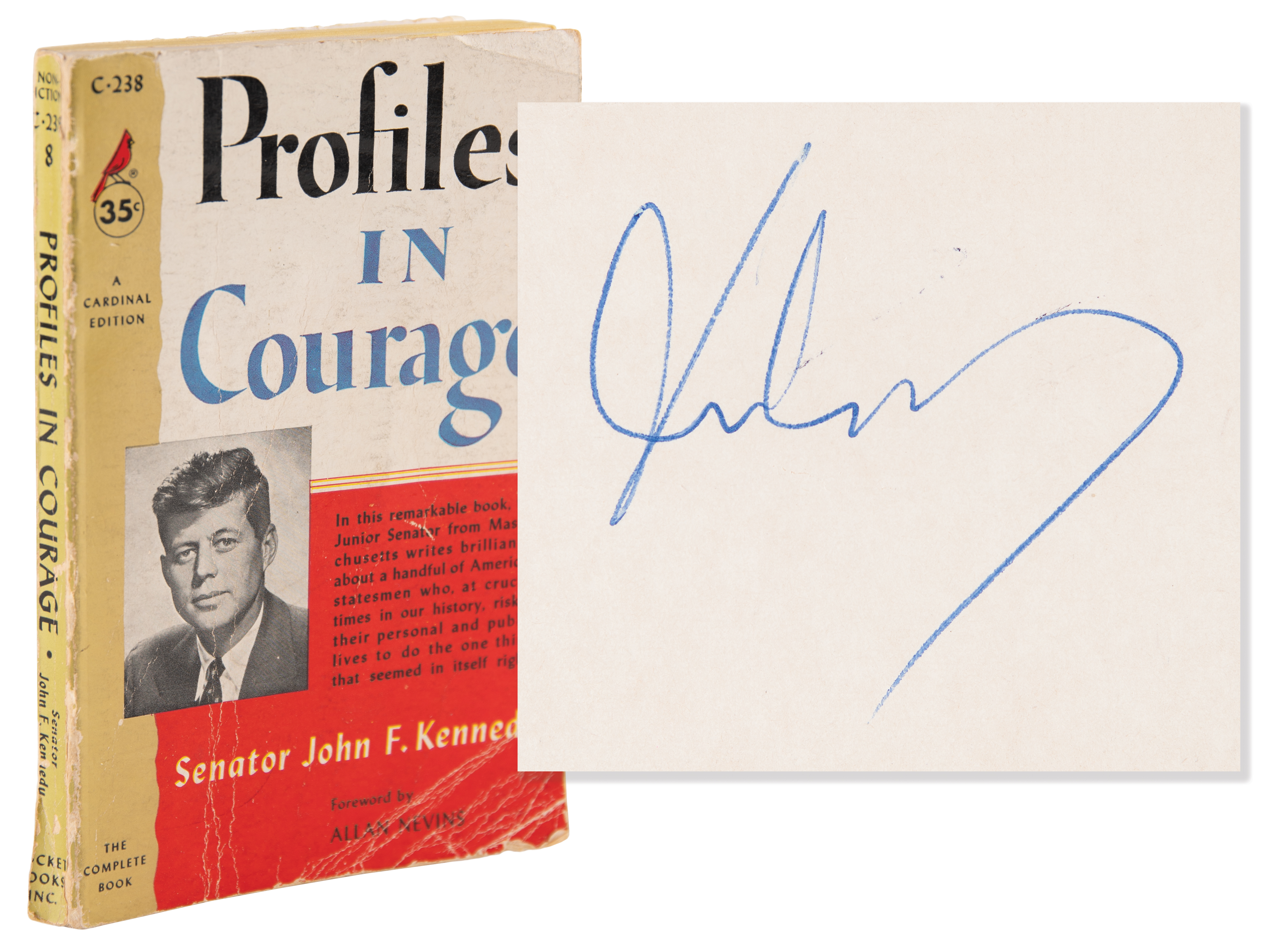 Lot #36 John F. Kennedy Signed Book - Profiles in Courage - Image 1