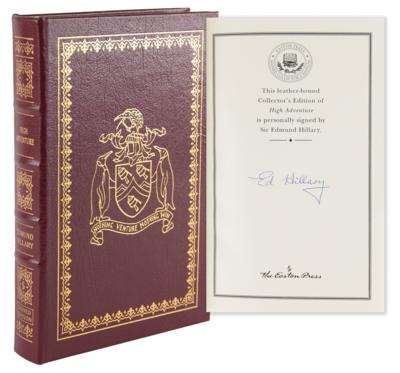 Lot #248 Edmund Hillary Signed Book - High Adventure - Image 1