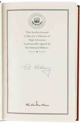 Lot #248 Edmund Hillary Signed Book - High Adventure - Image 4