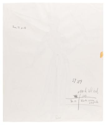 Lot #567 Edith Head Signed Original Costume Sketch for Sophia Loren in Houseboat - Image 2