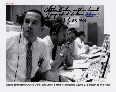 Lot #379 Charlie Duke Signed Photograph - Image 1