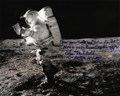 Lot #416 Edgar Mitchell Signed Photograph - Image 1