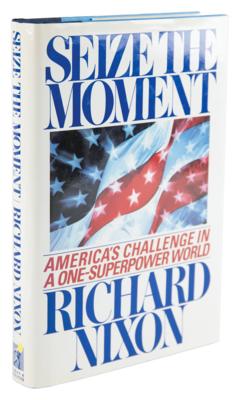 Lot #126 Richard Nixon Signed Book - Seize the Moment - Image 3