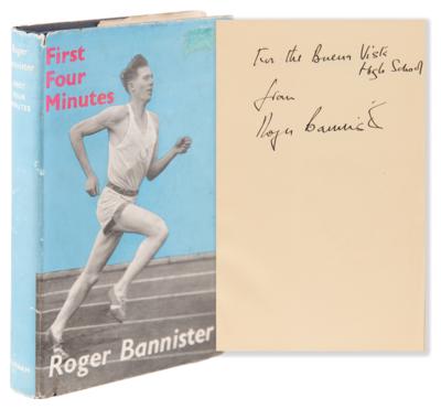 Lot #767 Roger Bannister Signed Book - First Four Minutes - Image 1