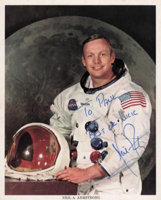 Lot #361 Neil Armstrong Signed Photograph - Image 1