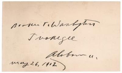 Lot #305 Booker T. Washington Signature