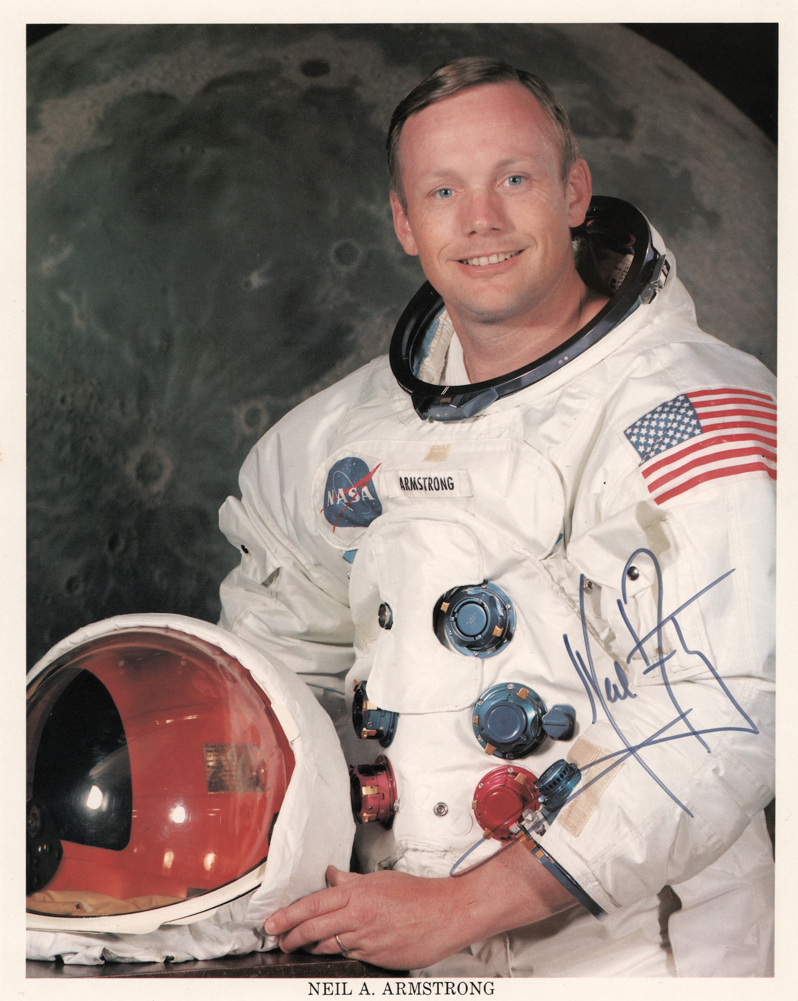 Lot #328 Neil Armstrong Signed Photograph