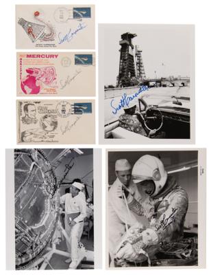 Lot #370 Scott Carpenter (6) Signed Items - Covers and Photographs - Image 1