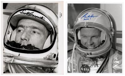 Lot #374 Gordon Cooper and Scott Carpenter (2) Signed Photographs - Image 1