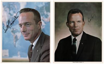 Lot #375 Gordon Cooper and Scott Carpenter (2) Signed Photographs - Image 1