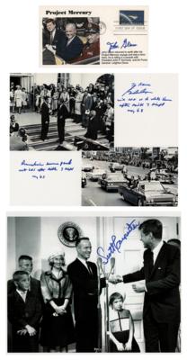 Lot #391 John Glenn, Gordon Cooper, and Scott Carpenter (3) Signed Items - Image 1