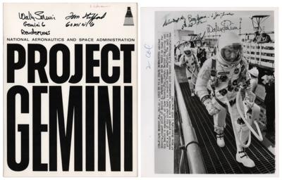 Lot #383 Gemini 6: Wally Schirra and Tom Stafford (2) Signed Items - Image 1