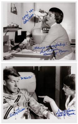 Lot #421 Wally Schirra and Dee O'Hara (2) Signed Photographs - Image 1