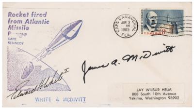 Lot #436 Edward H. White II Signed Gemini 4 Launch Day Cover - Image 1