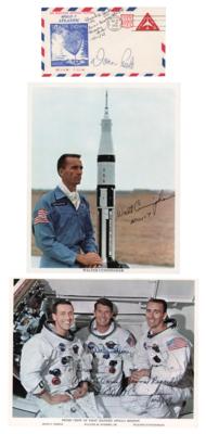 Lot #356 Apollo 7 (3) Signed Items