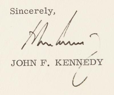 Lot #32 John F. Kennedy Typed Letter Signed as President, Sending Condolences to the Family of a Fallen Airman - Image 2