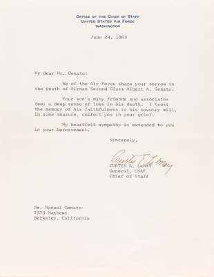 Lot #32 John F. Kennedy Typed Letter Signed as President, Sending Condolences to the Family of a Fallen Airman - Image 3