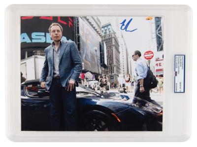 Lot #186 Elon Musk Signed Photograph - PSA GEM MINT 10 - Image 1