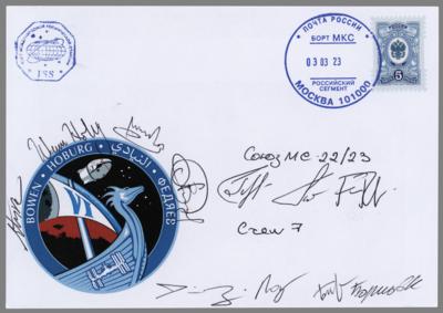 Lot #430 SpaceX Dragon Crew-6 Flown Cover Signed by (11) - Image 1