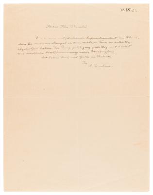 Lot #194 Albert Einstein Autograph Letter Signed to Artist Hermann Struck, Sending Thanks for a Cigarette Lighter - Image 2