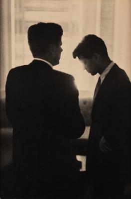 Lot #15 John and Robert Kennedy Original Oversized Photograph by Jacques Lowe - Image 1