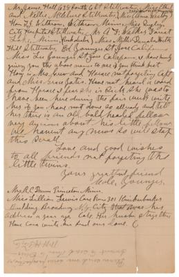 Lot #207 Cole Younger Autograph Letter Signed from Minnesota State Prison - Image 2