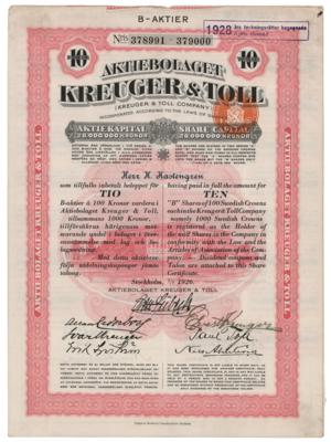 Lot #270 Ernest August Kreuger Document Signed