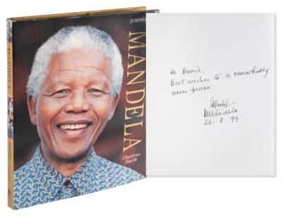 Lot #184 Nelson Mandela and Graca Machel Signed Book - Image 1