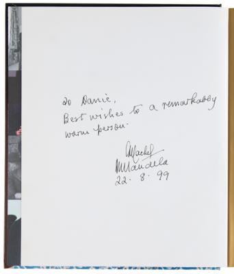 Lot #184 Nelson Mandela and Graca Machel Signed Book - Image 4