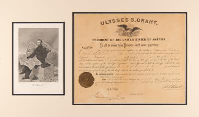 Lot #8 U. S. Grant Document Signed as President