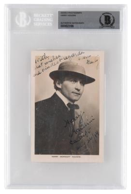 Lot #569 Harry Houdini Signed Photograph