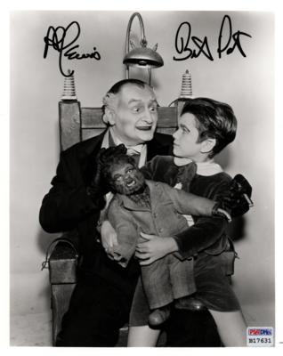 Lot #692 The Munsters: Al Lewis and Butch Patrick Signed Photograph - Image 1