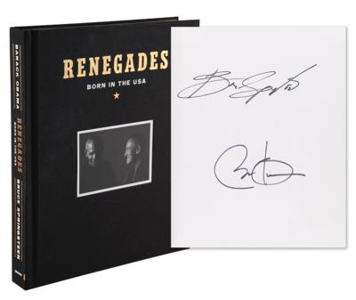 Lot #130 Barack Obama and Bruce Springsteen Signed Book - Renegades - Image 1