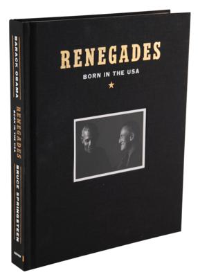 Lot #130 Barack Obama and Bruce Springsteen Signed Book - Renegades - Image 3