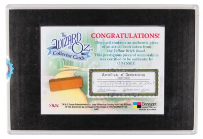 Lot #751 Wizard of Oz: Jerry Maren Signed 'Yellow Brick Road' Relic - Image 3