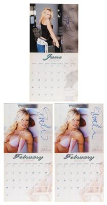 Lot #584 Pamela Anderson (3) Signed Calendars