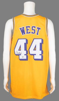 Lot #792 Jerry West Signed Basketball Jersey - Image 1