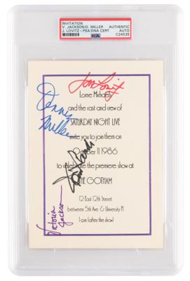 Lot #711 Saturday Night Live Cast-Signed Invitation - Image 1